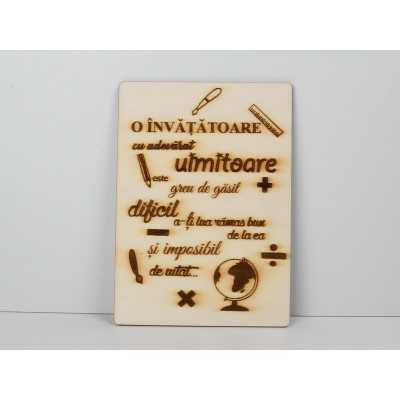 L1229- Decoratiune Invatatoare uimitoare 21x15cm - bijuterii personalizate din argint | simoshop