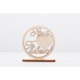 L1236-Decoratiune "Sora te iubesc" cu suport 7 cm -1 buc - bijuterii personalizate din argint | simoshop