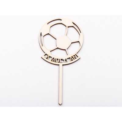 L1237-Topper lemn "La multi ani" minge 15x10cm 1buc - bijuterii personalizate din argint | simoshop