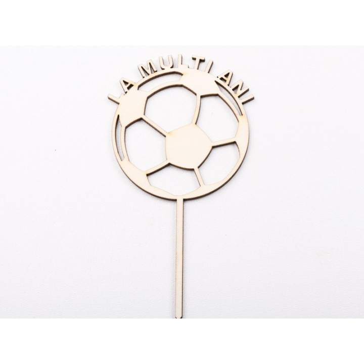 L1238-Topper lemn "La multi ani" minge 15x10cm 1buc - bijuterii personalizate din argint | simoshop