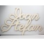 L1241-Nume din lemn supradimensionat pentru decoratiuni -aprox 65x50cm - 1 buc - bijuterii personalizate din argint | simoshop