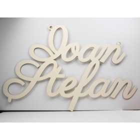 L1241-Nume din lemn supradimensionat pentru decoratiuni -aprox 65x50cm - 1 buc - bijuterii personalizate din argint | simoshop
