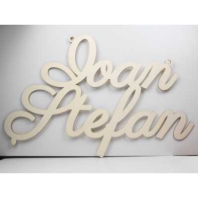 L1241-Nume din lemn supradimensionat pentru decoratiuni -aprox 65x50cm - 1 buc - bijuterii personalizate din argint | simoshop