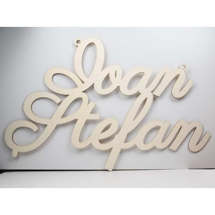 copy of L825-Nume din lemn pentru decoratiuni  25cm - 1 buc - bijuterii personalizate din argint | simoshop
