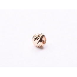AU004-Biluta aur 14K slash 2.5 mm, gaura de 1.2 mm - 1 buc - bijuterii personalizate din argint | simoshop