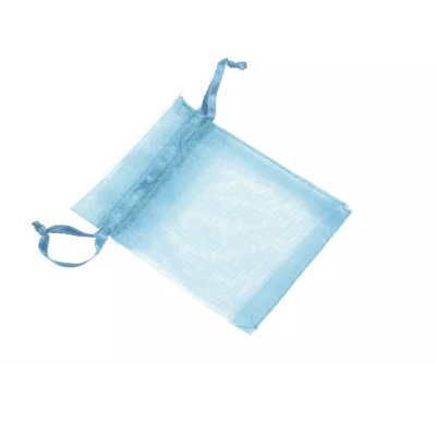 D007-Saculet din organza azur 9x7cm-1 buc - bijuterii personalizate din argint | simoshop