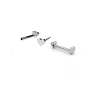 G2028-Cercel Piercing inima 3,1x10 mm - 1 buc - bijuterii personalizate din argint | simoshop