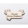L1249-Decupaj din lemn "Bun gasit Dna Invatatoare" 1 buc - bijuterii personalizate din argint | simoshop