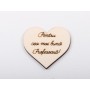 L1252-Decupaj inima lemn "Pentru profesoara"-5cm, 1 buc - bijuterii personalizate din argint | simoshop