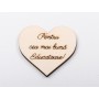 L1253-Decupaj inima lemn "Pentru educatoare"-5cm, 1 buc - bijuterii personalizate din argint | simoshop