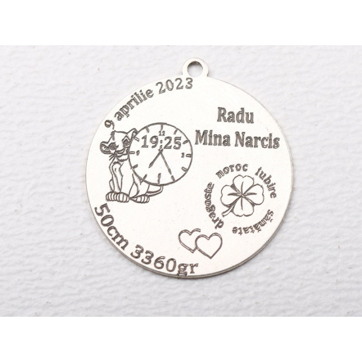 copy of E1952GS Link Ag 925 "Clipe magice" 16.5mm- 1 buc - bijuterii personalizate din argint | simoshop