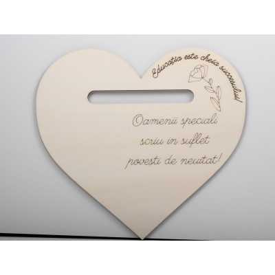 L1257-Decoratiune din lemn "Educatia este cheia" - 30 cm - bijuterii personalizate din argint | simoshop