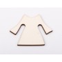 L1259-Decupaj lemn 4.5*6cm Iie traditionala -1 buc - bijuterii personalizate din argint | simoshop