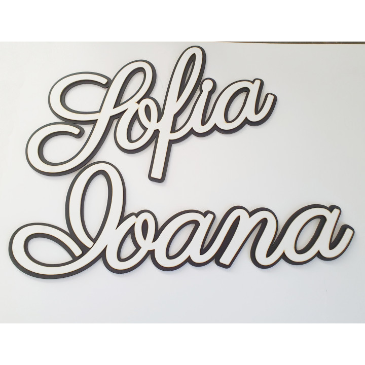 copy of L825-Nume din lemn pentru decoratiuni  25cm - 1 buc - bijuterii personalizate din argint | simoshop