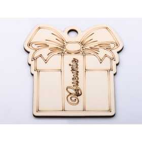 L1261-Cadou din lemn "Bucurie" 10x11cm - 1 buc - bijuterii personalizate din argint | simoshop