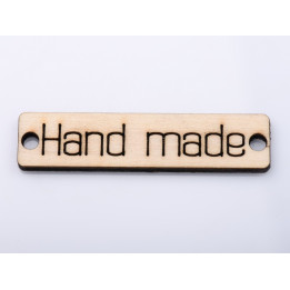 L269-Placuta din lemn Hand made 6.5x1.5cm 1buc - bijuterii personalizate din argint | simoshop