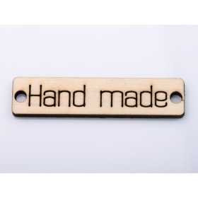 L269-Placuta din lemn Hand made 6.5x1.5cm 1buc - bijuterii personalizate din argint | simoshop