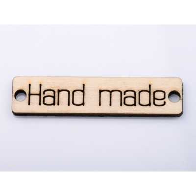 L269-Placuta din lemn Hand made 6.5x1.5cm 1buc - bijuterii personalizate din argint | simoshop