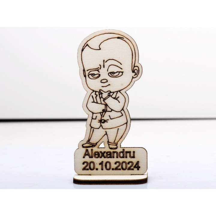 L1268- Marturie eveniment special Baby Boss - bijuterii personalizate din argint | simoshop