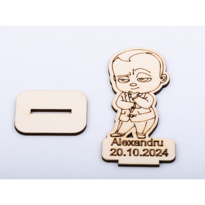 L1268- Marturie eveniment special Baby Boss - bijuterii personalizate din argint | simoshop