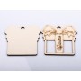 L1267-Cadou din lemn "Bucurie" 2 straturi - bijuterii personalizate din argint | simoshop