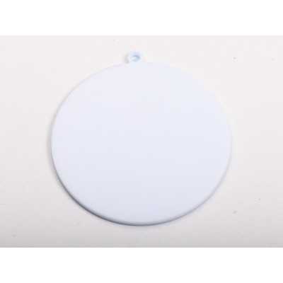 L1273 Glob de craciun din plexic alb blank - bijuterii personalizate din argint | simoshop