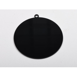 L1274 Glob de craciun din plexic negru blank - bijuterii personalizate din argint | simoshop