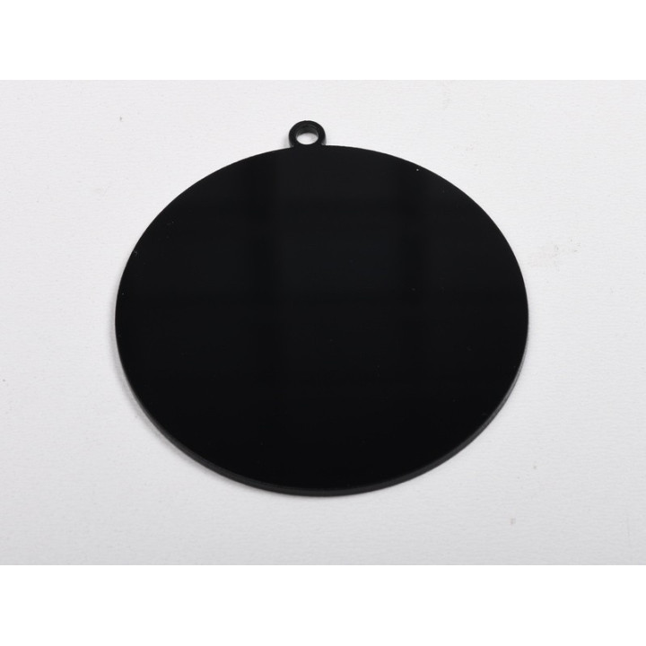 L1274 Glob de craciun din plexic negru blank - bijuterii personalizate din argint | simoshop