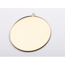 L1276 Glob de craciun din oglinda acrilica aurie blank - bijuterii personalizate din argint | simoshop