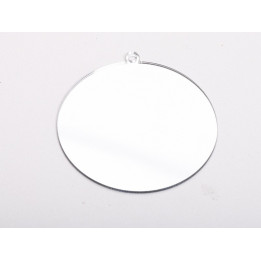 L1277 Glob de craciun din oglinda acrilica argintie blank - bijuterii personalizate din argint | simoshop