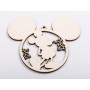 L1279 -Glob Mickey 13x10 cm -1 bucata - bijuterii personalizate din argint | simoshop