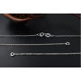 G0872-Lant Argint 925 simetric pentru link-uri 17+17cm-1buc - bijuterii personalizate din argint | simoshop