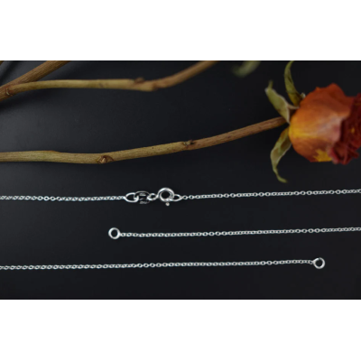 G0873-Lant Argint 925 simetric pentru link-uri 21+21 cm-1buc - bijuterii personalizate din argint | simoshop