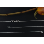 G0873-Lant Argint 925 simetric pentru link-uri 21+21 cm-1buc - bijuterii personalizate din argint | simoshop
