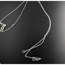 G0876-Lant Argint 925 simetric pentru link-uri 20+20+5cm-1buc - bijuterii personalizate din argint | simoshop