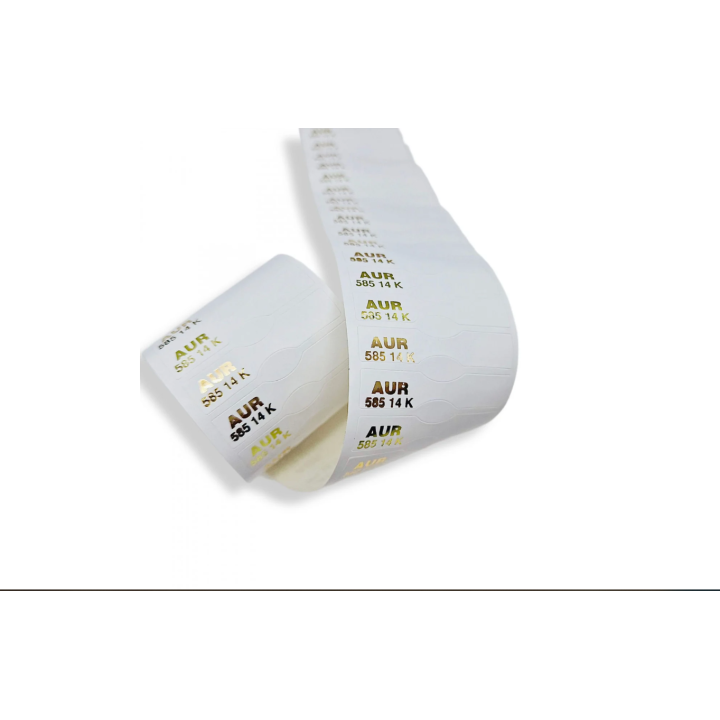 B064-Eticheta autoadeziva AUR 585-14k - 10 buc - bijuterii personalizate din argint | simoshop