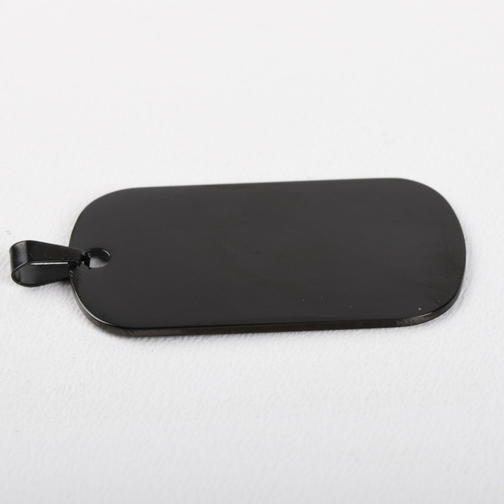 copy of C030-Dog Tag INOX 43x24mm cu agatatoare-1buc - bijuterii personalizate din argint | simoshop