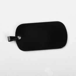 copy of C030-Dog Tag INOX 43x24mm cu agatatoare-1buc - bijuterii personalizate din argint | simoshop