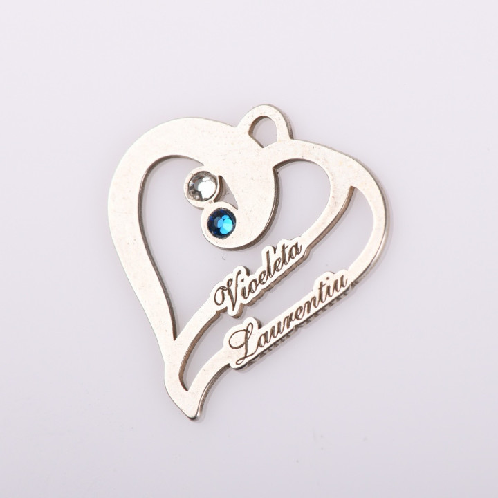 copy of E0506 GS Link rotund argint 925 New Born  16.5mm 1 buc - bijuterii personalizate din argint | simoshop