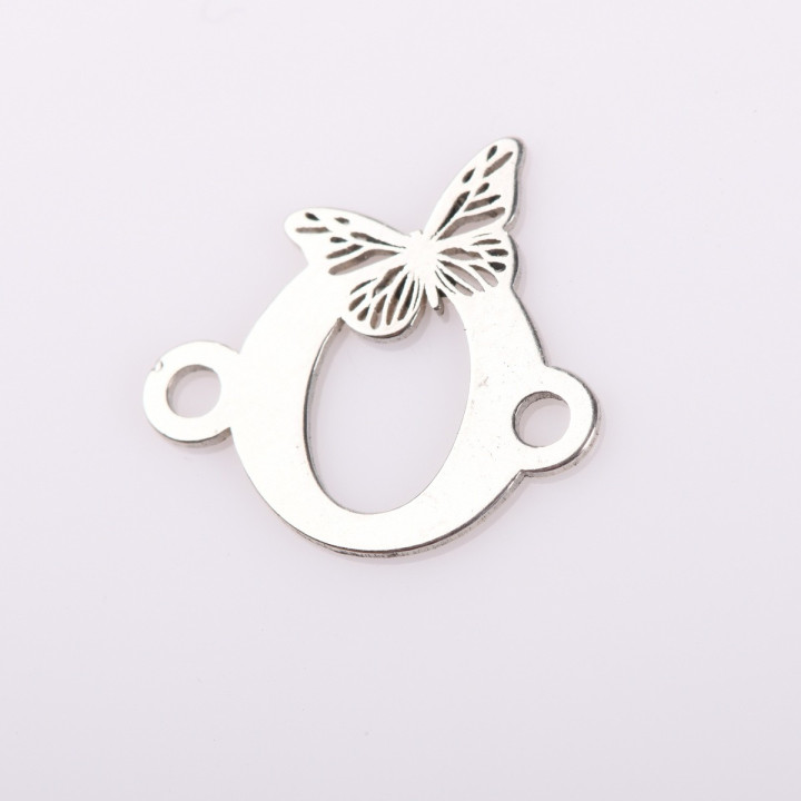copy of E0506 GS Link rotund argint 925 New Born  16.5mm 1 buc - bijuterii personalizate din argint | simoshop