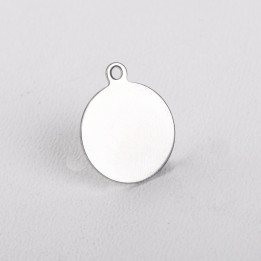 C095-Pandant din inox cu bucla de prindere 18mm - bijuterii personalizate din argint | simoshop