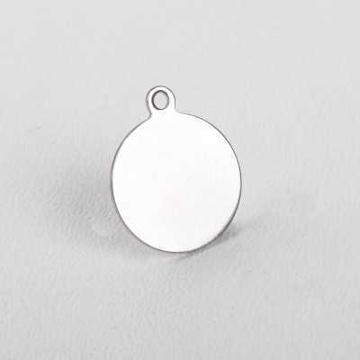 C095-Pandant din inox cu bucla de prindere 18mm - bijuterii personalizate din argint | simoshop