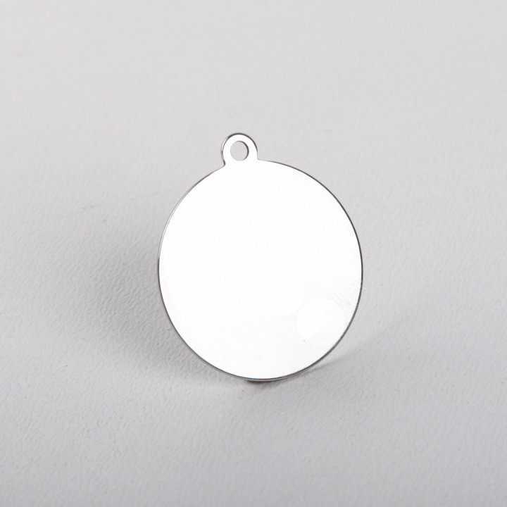 copy of C030-Dog Tag INOX 43x24mm cu agatatoare-1buc - bijuterii personalizate din argint | simoshop