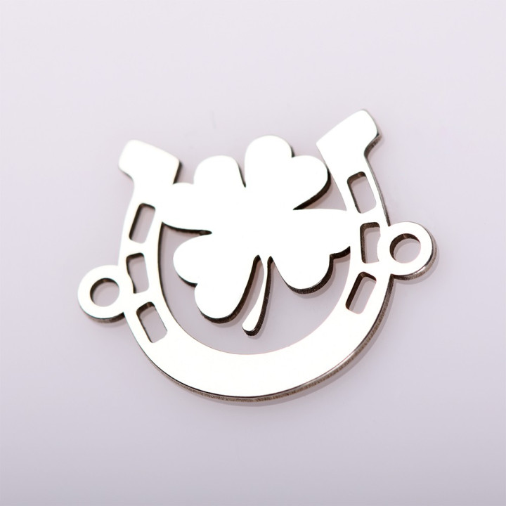 copy of E0506 GS Link rotund argint 925 New Born  16.5mm 1 buc - bijuterii personalizate din argint | simoshop