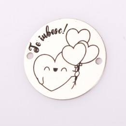 copy of E0506 GS Link rotund argint 925 New Born  16.5mm 1 buc - bijuterii personalizate din argint | simoshop
