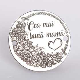 Bănuț conector Cea mai bună mamă argint