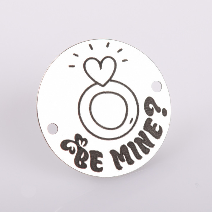 copy of E0506 GS Link rotund argint 925 New Born  16.5mm 1 buc - bijuterii personalizate din argint | simoshop