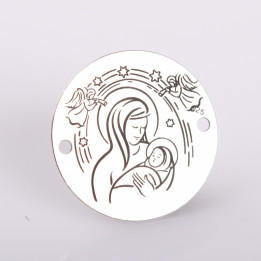 copy of E0506 GS Link rotund argint 925 New Born  16.5mm 1 buc - bijuterii personalizate din argint | simoshop