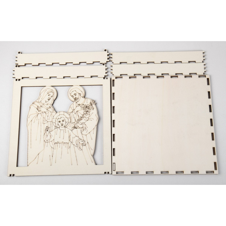 copy of L927- Caseta pentru licheni Maica Domnului cu pruncul 20x20 cm - 1 buc - bijuterii personalizate din argint | simoshop