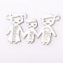 Pandantiv familie personalizat cu nume, argint 925